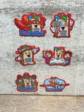 HEB Buddy And Friends Puffy Stickers 6 Counts Texas Grocery Store Mascot New